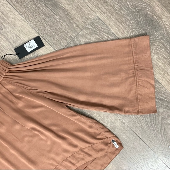 One Teaspoon  Boy Bowie Blouse Top Off the Shoulder Flare Wide Long Sleeve - Picture 7 of 14